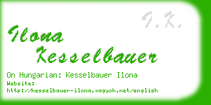 ilona kesselbauer business card